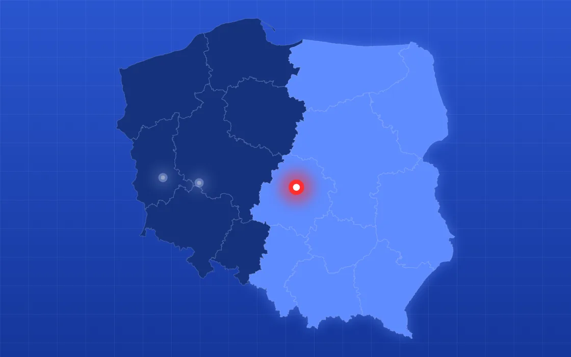 Region centralny, wschodni i południowy — oddział Łódź