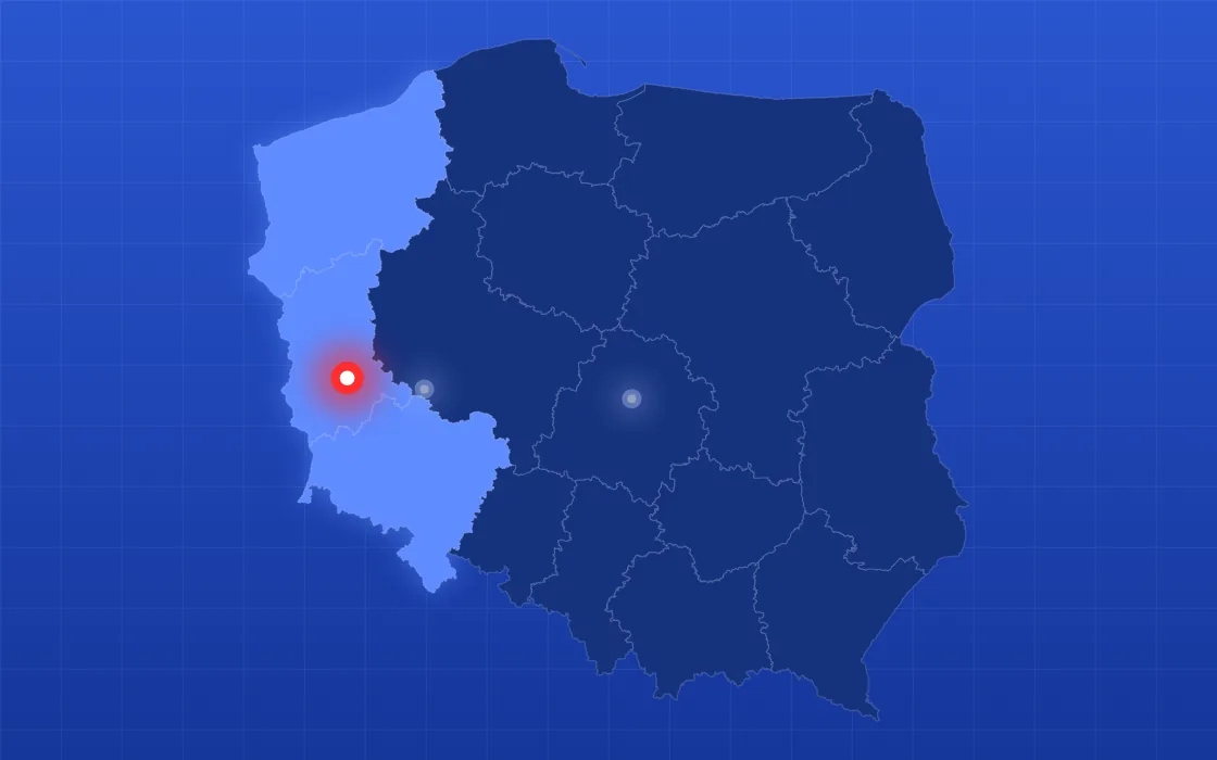 Region zachodni — oddział Zielona Góra (lubuskie, zachodniopomorskie, dolnośląskie)