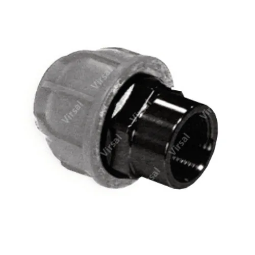 Złącze proste aluminiowe gwint wewnętrzny szary (próżnia) D.63 V202.063.002 - Alusic