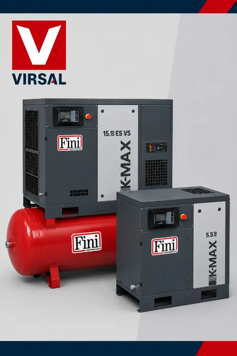Okładka — Kompresory śrubowe K-MAX 5,5–15 kW